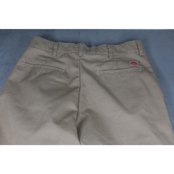Red Kap Khaki Work Pants Men’s Industrial Uniform Trousers 32x28 Beige - Picture 8 of 9